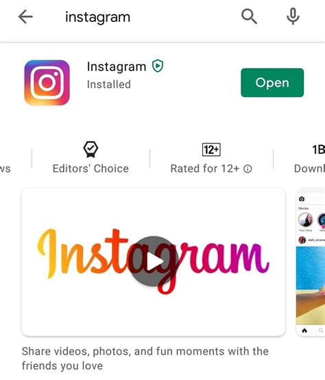instagram openen.